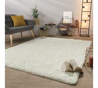 Large Rug Shaggy Long Pile Fluffy Soft Modern Monochrome Design