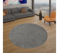 TT Home Large Rug Short-Pile Monochrome Design Modern And Timeless, colour:Anthracite, Size:80x250 cm