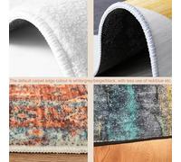 Large Rugs 5.2 x 7.5 ft,Red Vintage Black White Traditional Pattern,Red,160 x 230 cm, Washable Rug for Living Room Bedroom Dining Room House Warming Carpet