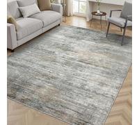 Large Rugs 5 x 8 ft,Abstract Modern Design White Distressed Brown,Grey,155 x 245 cm, Washable Rug for Living Room Decoration Bedroom Dining Table Carpet