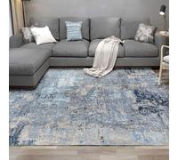 Large Rugs,Dark-Blue Grey Brown White Abstract Modern Home Office Decor,Blue-Grey,180 x 250 cm, Decorative Rug for Living Room Bedroom Dining Room Teenage Room Non-Shedding Carpet