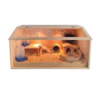 Large Rutin Chicken Feeding Box - Pet House Cage & Habitat Playground, For Rabbits, Guinea Pigs - Openable Top Hamster Cage
