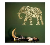 Large Sacred Elephant Mandala Pattern Stencils 58cmX40cm Reusable Painting Plastic Template for Plaster Walls DIY Home Decor Creative Wall Art Design