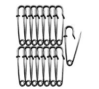 Large Safety Pins,15Pcs 63mm/2.5" Big Safety Pins Heavy Duty Metal Safetypin for Clothes Extra Large Pin for Fixed Blankets,Shawl,Kilt Pin for Thick Fabric,Leather