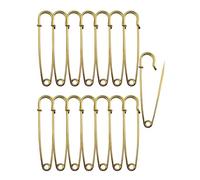 Large Safety Pins,15Pcs 63mm/2.5" Metal Big Safety Pins Heavy Duty for Clothes Extra Large Gold Kilt Pin for Thick Fabric,Leather,Canvas Fixed Blankets,Shawl,Diapers