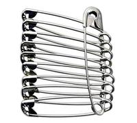 Large Safety Pins 4 / 52mm, 50 Pcs Silver Tone For Work, sock organisers, sewing/tailoring, arts & crafts, Scarfs more ASIN B01MY1WX39