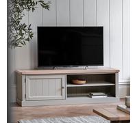 Large Sage Green Wooden TV Stand with Storage - TV's up to 55 - Eton - Caspian House