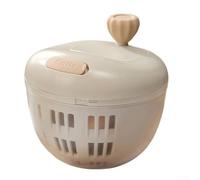 Large Salad Bowl Spinner ABS Plastic Non-Slip Base(grey)