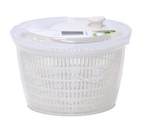 Large Salad Spinner Leaf Dryer Lettuce Veg Drainer Colander Herb Bowl Plastic