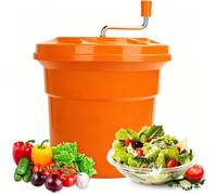 Large Salad Spinner, Manual Vegetable Dryer, Multi-Use Lettuce Spinner, Fruit Washer for Restaurant, Home, Farm