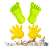 Large Sand Mold - Travel-Friendly Hand-Eye Coordination Game - Giant Footprint Handprint Sand Mold | for Preschoolers Family Boys Park Backyard Party Kindergarten Summer Camp