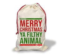 Large Santa Sack | Merry Christmas Ya Filthy Animal