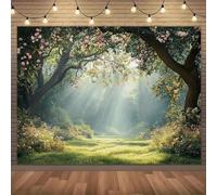 Large-scale polyester weaving charming fog tree scenes vibrant natural-style decorations festival decorations 250x180CM