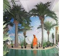 Large-Scale Simulated Coconut Tree, Water Park Artificial Fiberglass Simulation Modeling Trees, Landscaping Project Fake Tree(2M)
