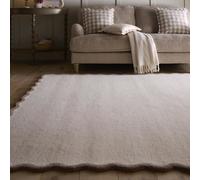Large Scalloped Natural Rug - 290 x 200 cm - Elsie - Origins