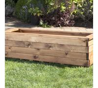 Large Scandinavian Redwood Garden Planter Trough