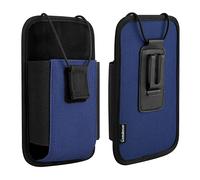 Large Scanner Holster, Rugged Vertical Carrying Case Pouch for Zebra TC75x, TC75, TC70x, TC70, TC72, TC77, M60, MC65, MC67 Mobile Computer Handheld Barcode Scanner Holder with Metal Belt Clip (Blue)