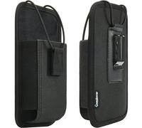 Large Scanner Holster, Rugged Vertical Carrying Case Pouch for Zebra TC75x, TC75, TC70x, TC70, TC72, TC77, M60, MC65, MC67 Mobile Computer Handheld Barcode Scanner Holder with Metal Belt Clip (Black)