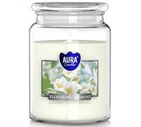 LARGE Scented Candle in Jar AURA 100H Flowering JASMINE