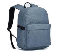 Large School Bag for Girls Boys, Lightweight Backpack for Women Men, Simple Solid-Colour Rucksack for College, Travel and Daily Commute