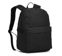 Large School Bag for Girls Boys, Lightweight Backpack for Women Men, Simple Solid-Colour Rucksack for College, Travel and Daily Commute
