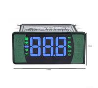 Large Screen Digital Display Controller for Low-Temp Refrigeration & Cold Chain Transport, Thermal Sensor with -40℃ to 99℃ Range, IP54 Rated, Green ABS