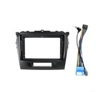 Large Screen Navigation Mounting Frame For Suzuki For Grand For 2015 9-Inch ABS Plastic Matte Black Dashboard Fascia Kit With Dedicated Power Cable Harness Heat-Resistant