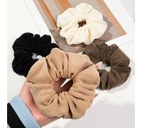 Large Scrunchies for Women's Hair Velvet Extra Big Scrunchie Both for Thick Hair or Thin Hair Curl Hair No Crease Jumbo Ponytail Holder No Hurt Your Hair for Sleep
