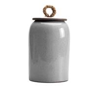 Large Sealed Japanese Ceramic Tea Caddy, Vintage Ceramic Tea Caddy