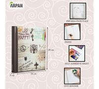 Large Self-Adhesive Photo Albums - Life Inspirational Slogans 20 sheet