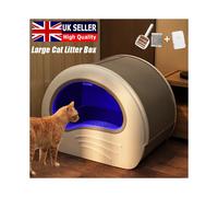 Large Self Cleaning Cat Litter Tray Automatic UV Sterilization Cat Litter Box Pan with Drawer UK