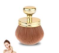 Large Self Tanning Brush, Extra Large Body Makeup Brush, Oval Face Leg Makeup Brush with Drawstring Bag, Applicator Sunscreen Brush, for Makeup Legs Arms Face Body (Gold)