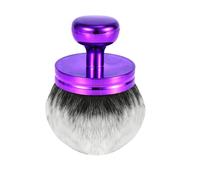 Large Self Tanning Brush, Wide-Headed Self Tan Blend Back Applicator Oval Body Makeup Blush Brushes Sunscreen Tanner Blending Brush for Back Leg Arm Face Body (White Bristles, Purple Handle)