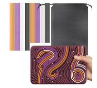 Large Sensory Activity Board, 11.6"*7.9" Double Side Silicone Design,Fidget Toy for ADHD & Autism,Calm Down, Stress,Kids 3+ & Adults Activities for Travel,Portable with Travel Bag & 40 Strings,Purple