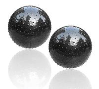 Large Sensory Massage Ball for Kids, 33.5" 85cm Bouncy Exercise Ball, Big Inflatable Ball with Tactile Stimulation Spikes, Outdoor Yoga Ball, Large Beach Ball (33.5" 85CM, 2 sets black balls)