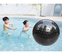 Large Sensory Massage Ball for Kids, 33.5" 85cm Bouncy Exercise Ball With Tactile Stimulation Spikes, Outdoor Yoga, Big Inflatable Beach Ball (33.5" 85CM, 1 Set Black)