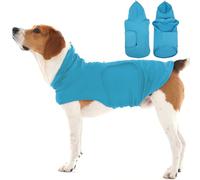 Large Separation Anxiety Shirt for Medium Dogs,Lightweight Fireworks Calming Vest Wraps Ears,Beagles Anxiety Relief for Party Celebration,Sound,Blue