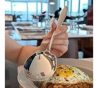 Large Serving Spoons - Multifunctional Dinner Server Spoon - Ergonomic Handle Kitchen Silverware Spoons for Weddings, Parties, Family Dinners