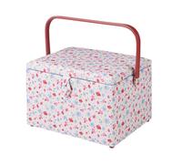 Large Sewing Basket Floral 23.5 X 31 X 20.5Cm - Sewing Online Ga1121L
