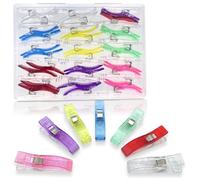 Large Sewing Clips for Fabric and Quilting, KOLUPA Plastic Clips Fabric Clips Quilt Clips 30 Pcs, Sewing Notions for Sewing Quilting Supplies Crafting Tools, Multipurpose Sewing Accessories