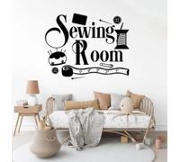Large Sewing Room Wall Decal Craft Room Handwork Tools Wall Sticker Living Room Vinyl Home Decor40cmwidex32cmhigh
