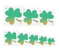 Large Shamrock Stencil St. Patrick’s Day Decorations 8 Pcs Reusable Clover Luck Stencils for Painting on Wood,Wall,Fabric,Paper,Greeting Card,Home Decor,DIY Crafts