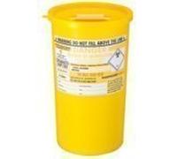 Large Sharps Bin 5 Litre Yellow Lid
