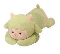Large Sheep Soft Toy, Plush Sheep Stuffed Animal, Giant Sheep Teddy, Cuddly Lamb Pillow Plushies Toy, Fluffy Goat Farm Animal, Lamb Huggable Anime Gifts for Kids and Lovers in Birthday (green,90cm)