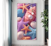 Large Shell Diamond Art Kits Adults, 5D Diamond Painting Landscape Crystal Art Kits for Adults Beginner, DIY Square Full Drill Gem Painting Canvas Arts and Crafts for Room Decor Gifts 60x120 cm S-7