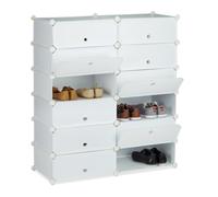 Large shoe cabinet Waterproof Modular Shoe Organizer 12-Tier Shoe Storage