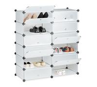 Large shoe cabinet Waterproof Modular Shoe Organizer 12-Tier Shoe Storage