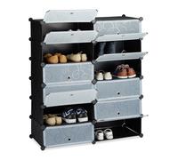 Large shoe cabinet Waterproof Modular Shoe Organizer 12-Tier Shoe Storage