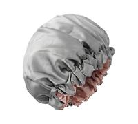 Large Shower Cap 2-Layer Waterproof Elastic Shower Bonnet