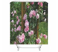 Large Shower Curtains, Farmhouse Shower Curtains foThe Throom Polyester Tree Flowers Curtain for Hotel Outside 150X200cm Green